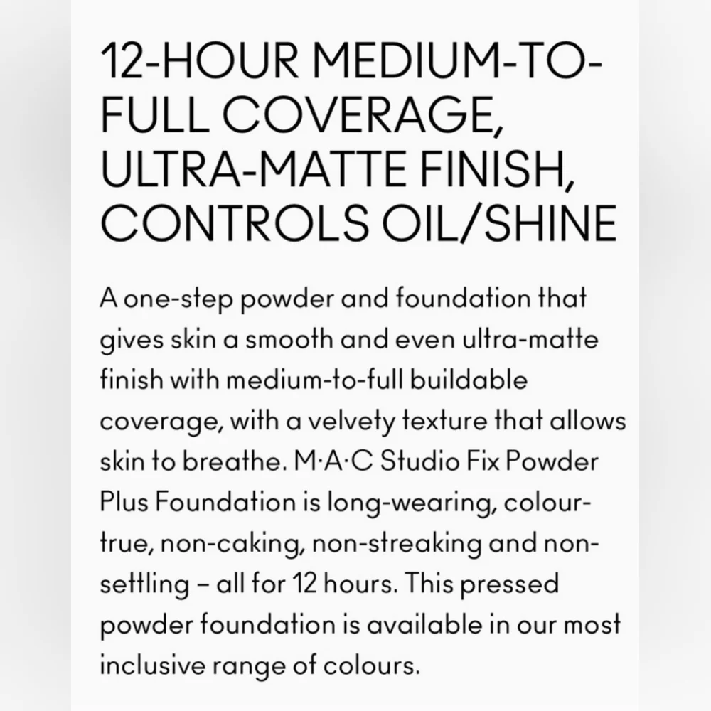 NW30 Mac Studio Fix Powder Plus Foundation Medium Beige Brand New In Box